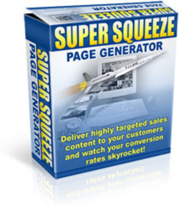 Product picture *NEW!* Super Squeeze Page Generator w Resell 